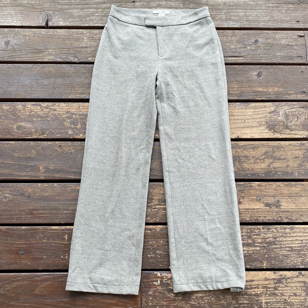 Free people vintage paper tag tweed straight leg trouser pants selina